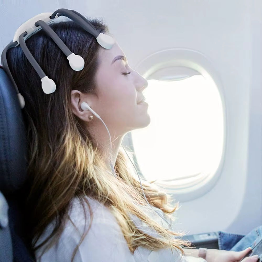 Octopus Claw Eight Claw Massager USB Charging Therapeutic Scratch Pad Electric Head Massager Therapeutic Electric Scalp Massager