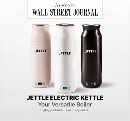 Electric Kettle 450Ml - Stainless Steel Temperature Control Bottle - Electric Tea Kettles Automatic Shut off for Coffee Milk Soup Water - White