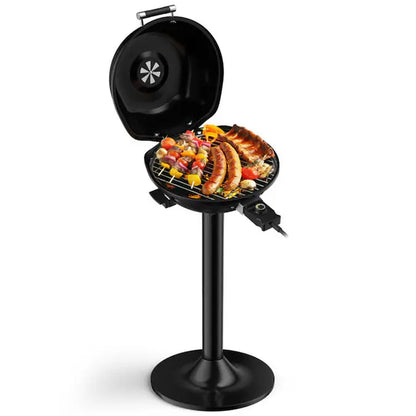 Portable Electric BBQ Grill 1600 -Watt Black Electric Grill