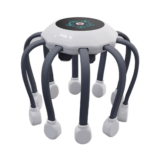 Octopus Claw Eight Claw Massager USB Charging Therapeutic Scratch Pad Electric Head Massager Therapeutic Electric Scalp Massager