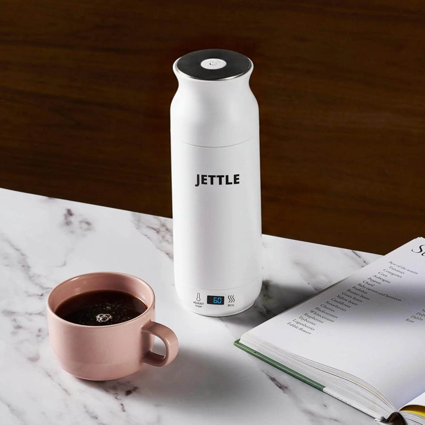 Electric Kettle 450Ml - Stainless Steel Temperature Control Bottle - Electric Tea Kettles Automatic Shut off for Coffee Milk Soup Water - White