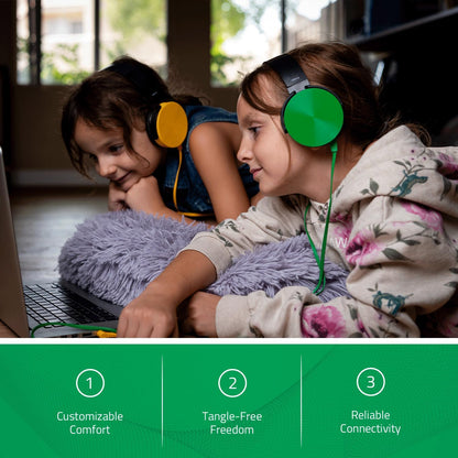 Bulk Headphones for Classroom, 24 Pack Durable School Wired Headphones for Students. Teacher Must Haves Supplies from Elementary to College (Black)