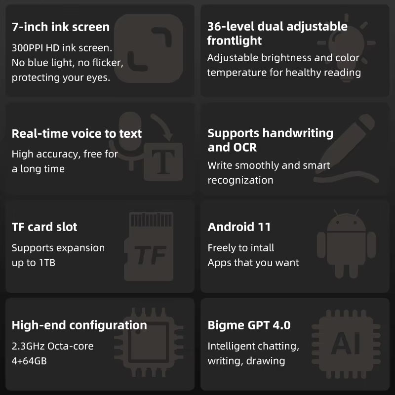 B751 7-Inch Ink Screen E-Book Reader Handwriting Electronic Paper Ebook Electronic Notebook Electronic Epaper Reader