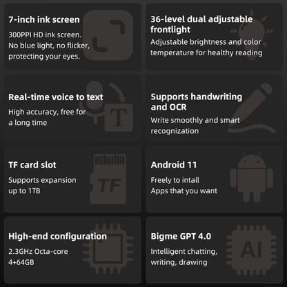 B751 7-Inch Ink Screen E-Book Reader Handwriting Electronic Paper Ebook Electronic Notebook Electronic Epaper Reader