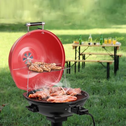 15'' Non Stick Electric Grill with Lid