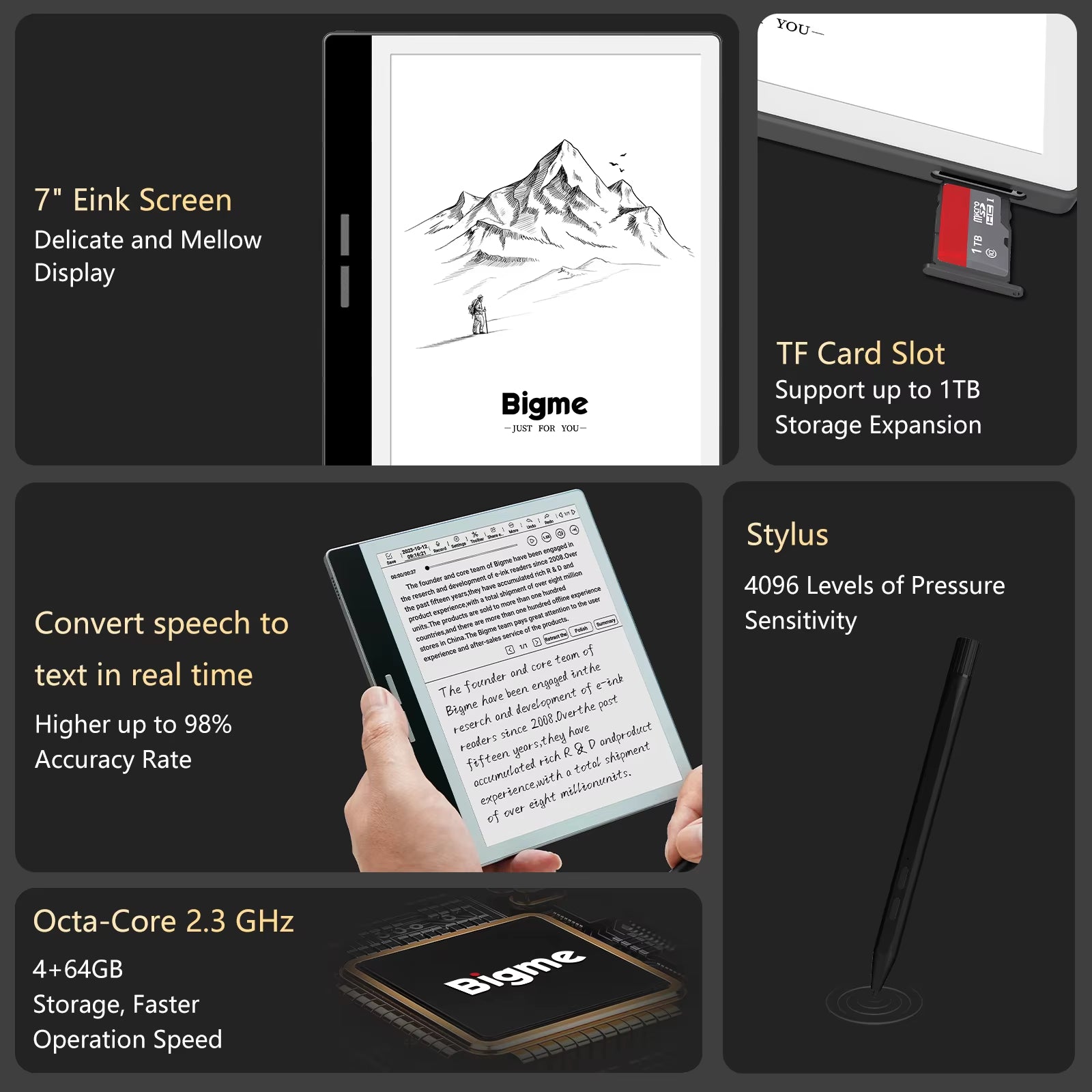 B751 7-Inch Ink Screen E-Book Reader Handwriting Electronic Paper Ebook Electronic Notebook Electronic Epaper Reader